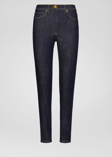 Versace V-Stitch Skinny Jeans Dam - 210673KEC